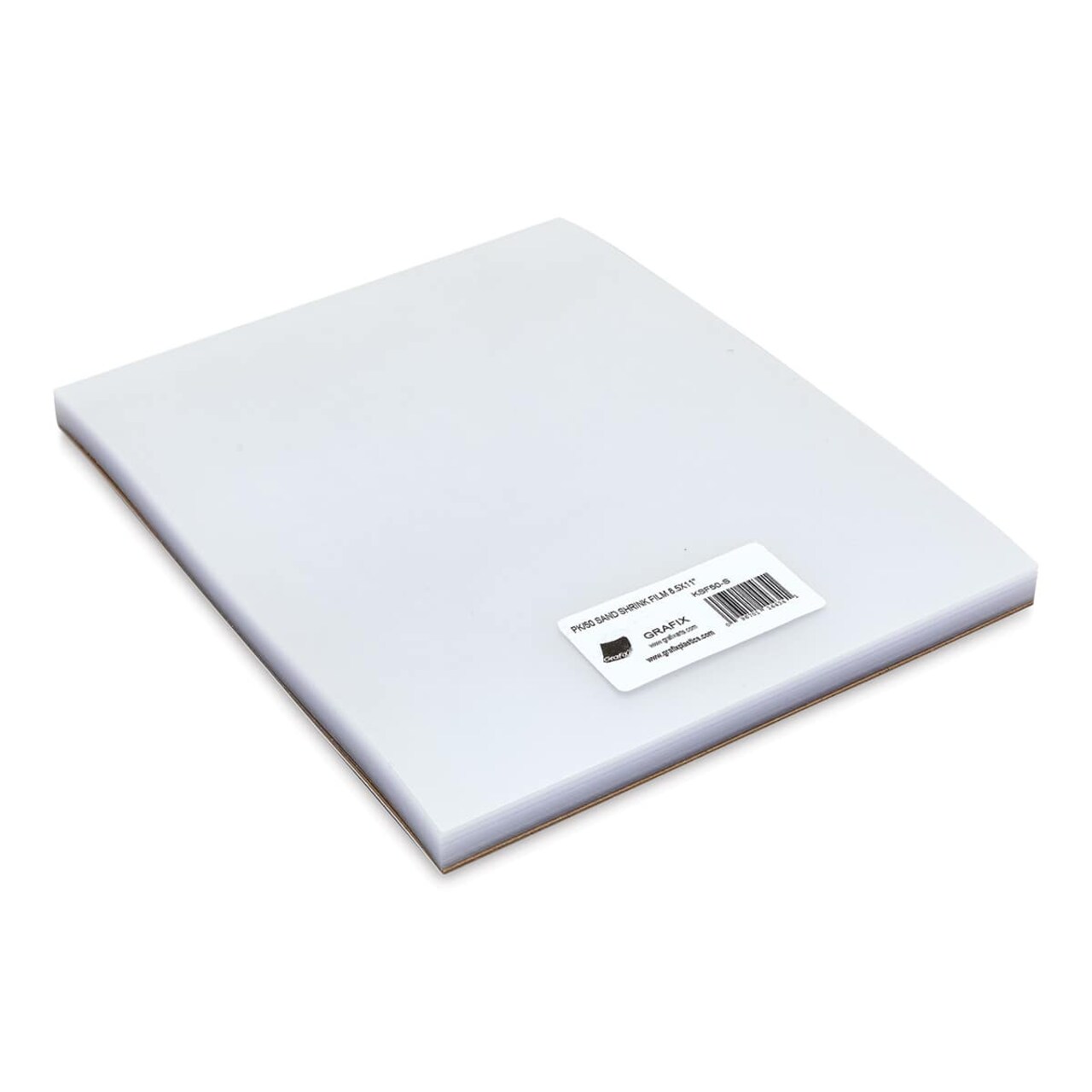 Grafix Shrink Film - 8.5" x 11", Sanded Shrink Film, Clear, 50 Sheets